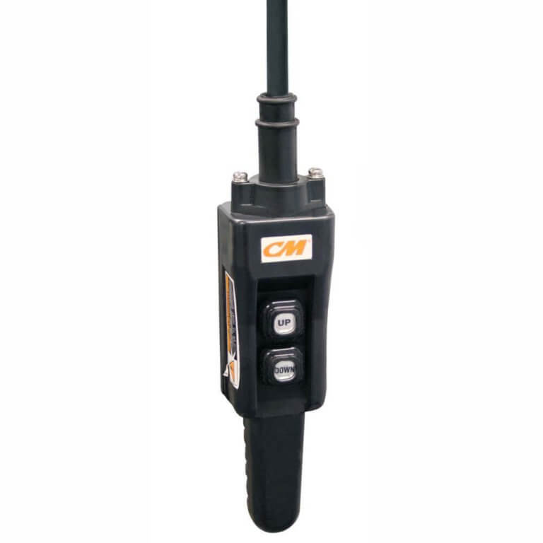 CM 2 Button Pistol Grip Pendant Hoist Zone