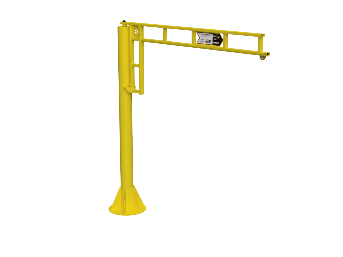 PWI hyperlite foundationless jib crane