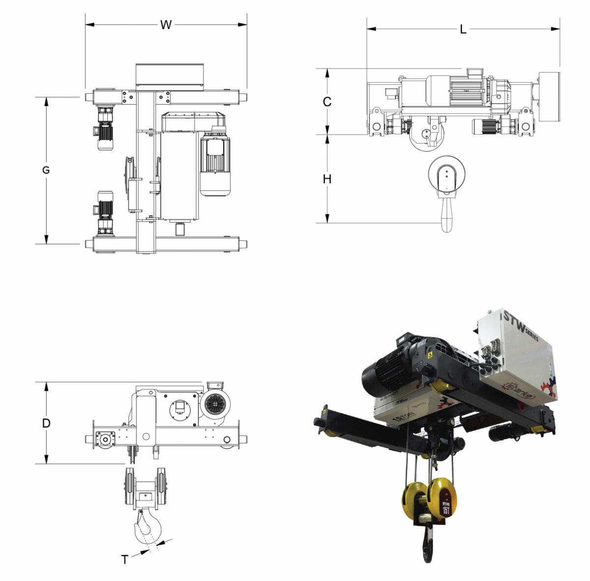 STW Series Dimensions