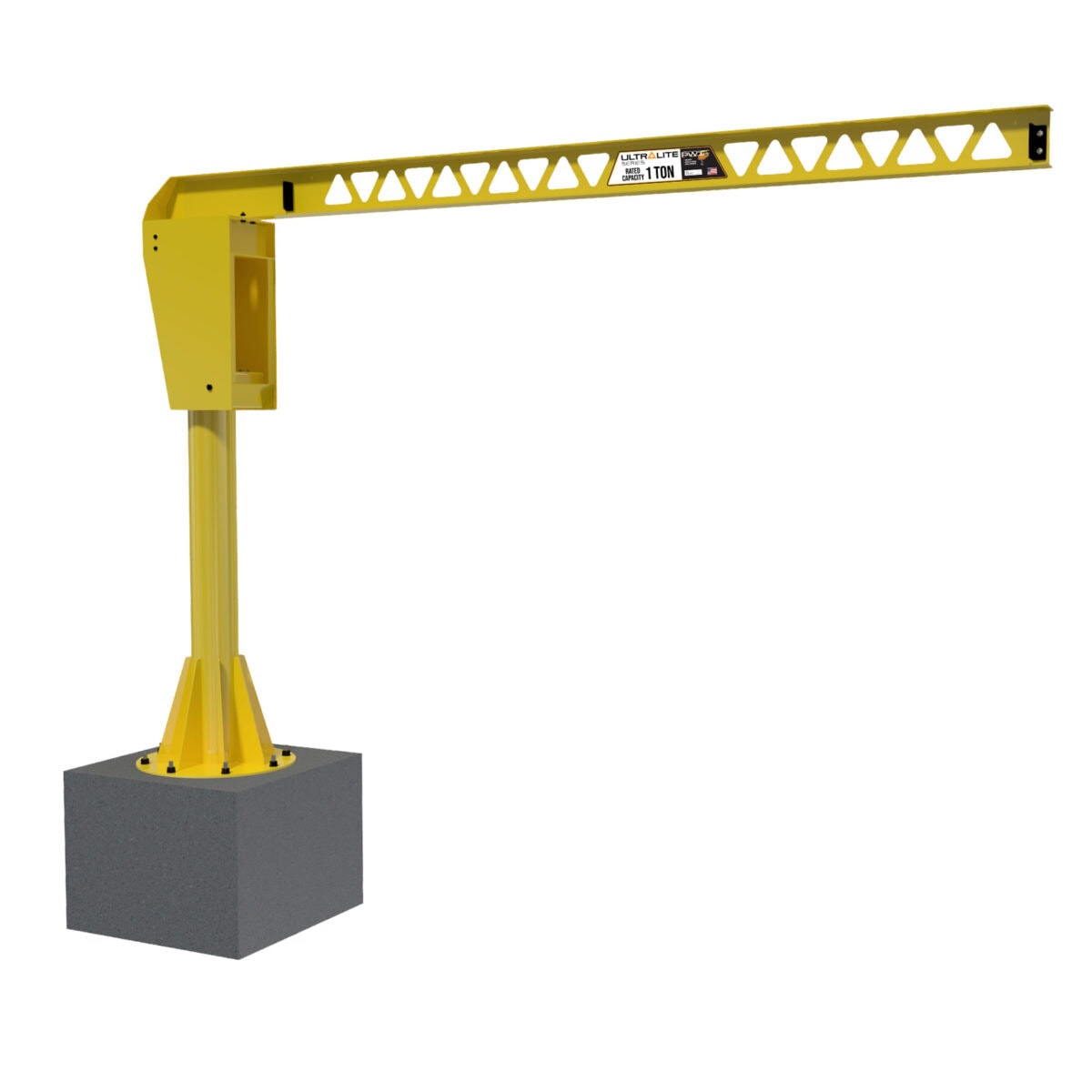 UltraLite Base Plate Mounted Jib Crane